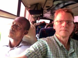 Mputu and Charles along with 75+ passengers