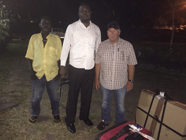 L to R Driver, Dr. David & Stan (Kalenga behind camera)